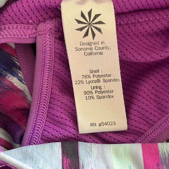 Athleta Tie-Dye Racerback Sports Bra - Size XS - Picture 4 of 4